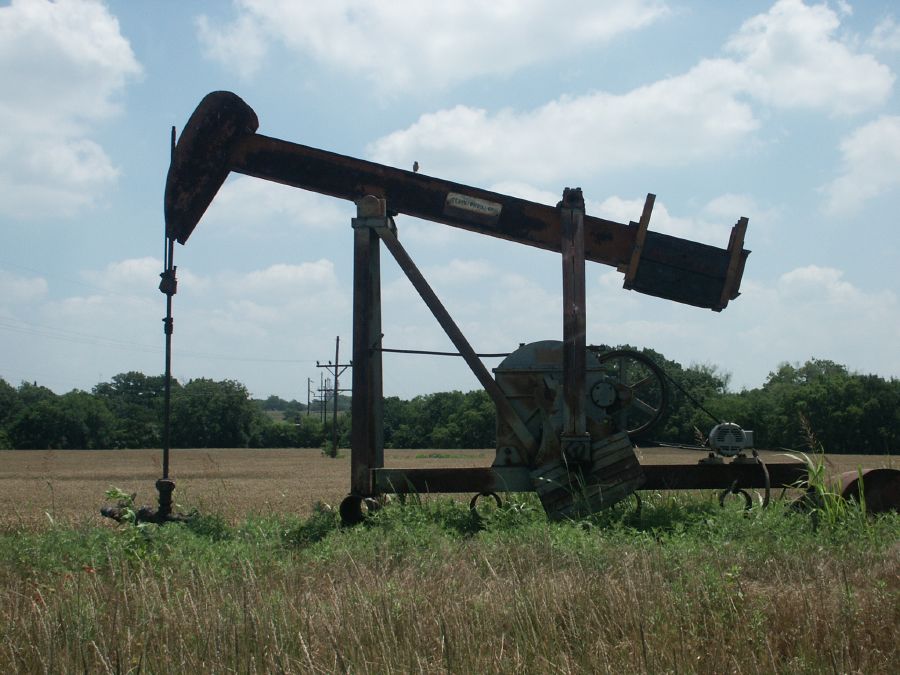 One of the many Texas oil pumps around